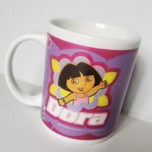Dora the explorer cup coffe mug super star boots swiper purple
